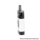 Authentic Yuoto ACME 1200mAh Pod System Starter Kit w/ 6 Changing Light - Black, Aluminum Alloy + ABS + PCTG, 4ml, 0.7ohm