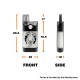 Authentic Yuoto ACME 1200mAh Pod System Starter Kit w/ 6 Changing Light - Black, Aluminum Alloy + ABS + PCTG, 4ml, 0.7ohm