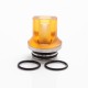 Authentic Reewape AS281T 810 Replacement Drip Tip for SMOK TFV8 / TFV12 Tank / Kennedy /Battle/Reload RDA - Yellow, Resin, 20mm