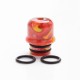 Authentic Reewape AS262 510 Replacement Drip Tip for RDA / RTA / RDTA / Sub-Ohm Tank Vape Atomizer - Red Yellow, Resin, 14mm