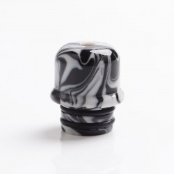 Authentic Reewape AS262 510 Replacement Drip Tip for RDA / RTA / RDTA / Sub-Ohm Tank Atomizer - Black White, Resin, 14mm