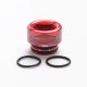 Authentic Reewape AS208 810 Drip Tip for SMOK TFV8 / TFV12 Tank / Kennedy - Red, Resin, 12mm