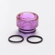 Authentic Reewape AS198 810 Drip Tip for SMOK TFV8 / TFV12 Tank / Kennedy - Purple, Resin, 12mm