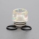 Authentic Reewape AS222 810 Drip Tip for SMOK TFV8 / TFV12 Tank / Kennedy / CSMNT Cosmonaut / Reload RDA - Gold Blue, Resin