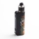 Authentic Hippovape Papua 100W VW Variable Wattage Box Mod + RDA Kit - Black, 3~100W, 1 x 18650 / 20700 / 21700, 24mm Diameter