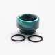 Authentic Reewape AS265 810 Replacement Drip Tip for SMOK TFV8 / TFV12 Tank /Kennedy/Battle/Reload RDA - Green Blue, Resin, 12mm