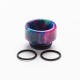 Authentic Reewape AS265 810 Replacement Drip Tip for SMOK TFV8 /TFV12 Tank/Kennedy/Battle/Reload RDA - Green Purple, Resin, 12mm