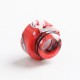 Authentic Reewape AS265 810 Replacement Drip Tip for SMOK TFV8 /TFV12 Tank/Kennedy/Battle/Reload RDA - Red White, Resin, 12mm