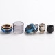 Authentic Vapor Storm Trip Sub-Ohm Tank Atomizer - Blue, Stainless Steel + Glass, 0.2ohm, 2.0ml / 6.0ml, 24mm Diameter