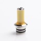 SXK Replacement Drip Tip for SXK NOI Style RTA Vape Atomizer - Brown, PEI + Stainless Steel, 23mm