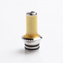 SXK Replacement Drip Tip for SXK NOI Style RTA Atomizer - Brown, PEI + Stainless Steel, 23mm