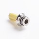 SXK Replacement Drip Tip for SXK NOI Style RTA Vape Atomizer - Brown, PEI + Stainless Steel, 23mm