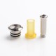 SXK Replacement Drip Tip for SXK NOI Style RTA Vape Atomizer - Brown, PEI + Stainless Steel, 23mm