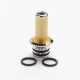 SXK Replacement Drip Tip for SXK NOI Style RTA Vape Atomizer - Brown, PEI + Stainless Steel, 23mm