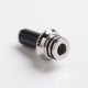 SXK Replacement Drip Tip for SXK NOI Style RTA Vape Atomizer - Black, PEI + Stainless Steel, 23mm