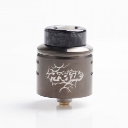 Authentic Wotofo Profile 1.5 RDA Rebuildable Dripping Atomizer w/ BF Pin - Gunmetal, Stainless Steel, 24mm Diameter