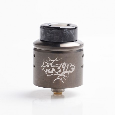 Authentic Wotofo Profile 1.5 RDA Rebuildable Dripping Atomizer w/ BF Pin - Gunmetal, Stainless Steel, 24mm Diameter