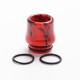 Authentic Reewape AS268 810 Replacement Drip Tip for SMOK TFV8 /TFV12 Tank/Kennedy/Battle/Reload RDA - Red White, Resin, 17.5mm
