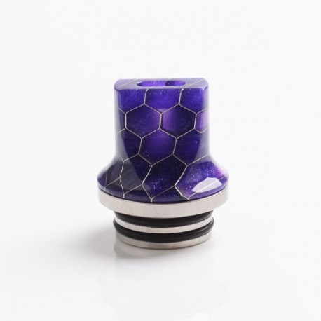 Authentic Reewape AS281TS 810 Replacement Drip Tip for SMOK TFV8 / TFV12 Tank / Kennedy /Battle/Reload RDA - Purple, Resin, 20mm