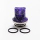 Authentic Reewape AS281TS 810 Replacement Drip Tip for SMOK TFV8 / TFV12 Tank / Kennedy /Battle/Reload RDA - Purple, Resin, 20mm