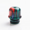 Authentic Reewape AS262 510 Replacement Drip Tip for RDA / RTA / RDTA / Sub-Ohm Tank Atomizer - Red Green, Resin, 14mm