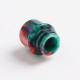 Authentic Reewape AS262 510 Replacement Drip Tip for RDA / RTA / RDTA / Sub-Ohm Tank Vape Atomizer - Red Green, Resin, 14mm