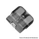 Authentic Suorin Reno Pod System Kit Replacement Cartridge w/ 1.0ohm Mesh Coil - Black, 3ml (2 PCS)