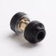 Authentic Cool Vapor Lava 1.5 Sub-Ohm Tank Atomizer Clearomizer - Black, Stainless Steel + Glass, 4.6ml, 24mm Diameter