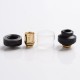 Authentic Cool Vapor Lava 1.5 Sub-Ohm Tank Atomizer Clearomizer - Black, Stainless Steel + Glass, 4.6ml, 24mm Diameter