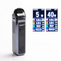 Authentic Sense Herakles 40W 1500mAh VW Pod Mod Hybrid AIO System Starter Kit - Prism Grey, Zinc Alloy + PC, 6ml, 5~40W