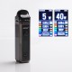 Authentic Sense Herakles 40W 1500mAh VW Pod Mod Hybrid AIO System Vape Starter Kit - Gunmetal, Zinc Alloy + PC, 6ml, 5~40W