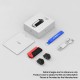 Authentic Har KRIS 650mAh Refillable Pod System Starter Kit - Silver, Zinc Alloy + Leather, 2.0ml, 1.8ohm