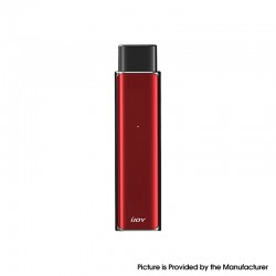 Authentic IJOY Luna 11W 350mAh AIO Pod System Starter Kit - Crystal Red, Zinc Alloy + Curved Glass + PCTG, 1.4ml, 1.1ohm