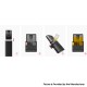 Authentic IJOY Luna 11W 350mAh AIO Pod System Starter Kit - Crystal Red, Zinc Alloy + Curved Glass + PCTG, 1.4ml, 1.1ohm