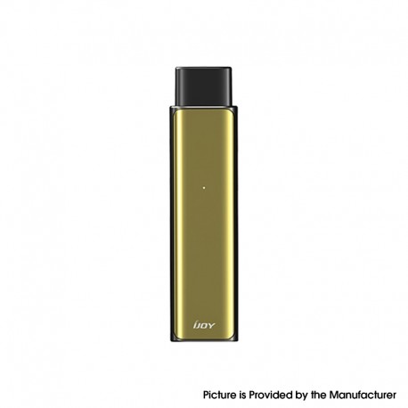 Authentic IJOY Luna 11W 350mAh AIO Pod System Starter Kit - Royal Gold, Zinc Alloy + Curved Glass + PCTG, 1.4ml, 1.1ohm