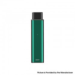Authentic IJOY Luna 11W 350mAh AIO Pod System Starter Kit - Jade Green, Zinc Alloy + Curved Glass + PCTG, 1.4ml, 1.1ohm