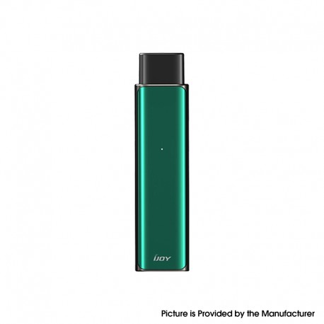 Authentic IJOY Luna 11W 350mAh AIO Pod System Starter Kit - Jade Green, Zinc Alloy + Curved Glass + PCTG, 1.4ml, 1.1ohm