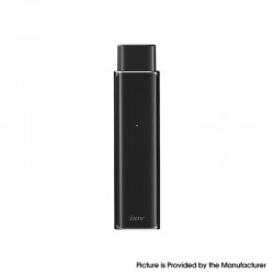 Authentic IJOY Luna 11W 350mAh AIO Pod System Starter Kit - Midnight Black, Zinc Alloy + Curved Glass + PCTG, 1.4ml, 1.1ohm