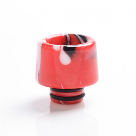 Authentic Reewape AS266 510 Replacement Drip Tip for RDA / RTA / RDTA / Sub-Ohm Tank Atomizer - Red White, Resin, 15.5mm
