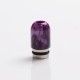 Authentic Reewape AS106 510 Drip Tip for RDA / RTA / RDTA / Sub-Ohm Tank Vape Atomizer - Purple, Stainless Steel + Resin, 18.5mm