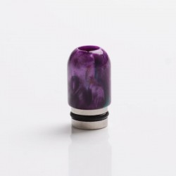 Authentic Reewape AS106 510 Drip Tip for RDA / RTA / RDTA / Sub-Ohm Tank Atomizer - Purple, Stainless Steel + Resin, 18.5mm