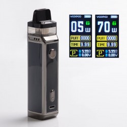 Authentic Voopoo VINCI X VW Box Mod Pod System Starter Kit - Space Gray, Zinc Alloy + PCTG, 0.3ohm / 0.6ohm, 5~70W, 1 x 18650