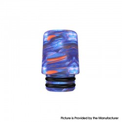 Authentic Mechlyfe Ratel XS 80W Rebuildable AIO Pod Kit Replacement 510 MTL Drip Tip - Blue, Resin, 18mm