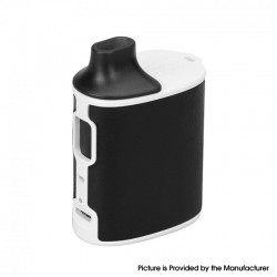 Authentic asMODus Microkin 1100mAh Box Mod Ultra Portable Vape Starter Kit - Black & White, Plastic, 2ml, 1.0ohm / 1.2ohm