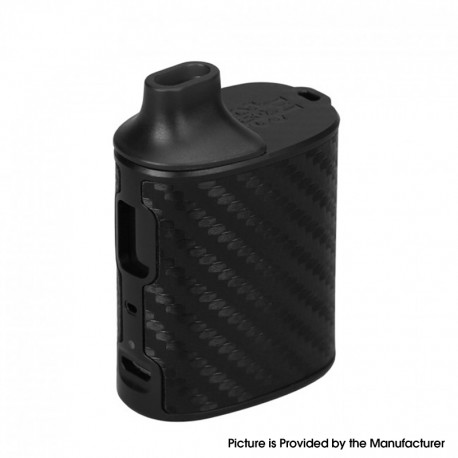 Authentic asMODus Microkin 1100mAh Box Mod Ultra Portable Vape Starter Kit - Black & Carbon Fiber, Plastic, 2ml, 1.0ohm / 1.2ohm