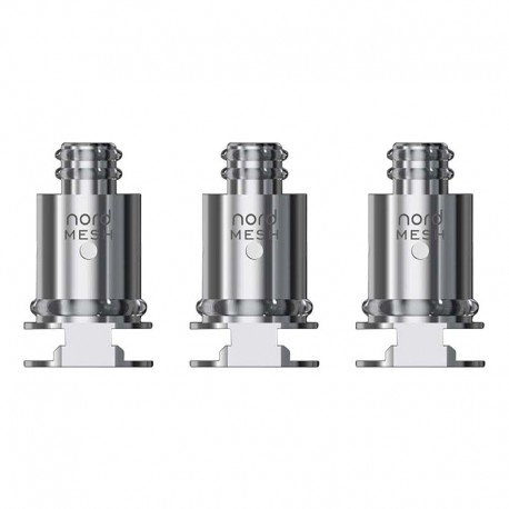 Authentic Blitz Realm 30W Pod Kit Replacement Nord Mesh Coil Head - Silver, 0.6ohm (16~22W) (3 PCS)