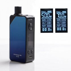 Authentic OBS Alter 70W 2300mAh VW Box Mod Pod System Starter Kit - Blue, Zinc Alloy, 3.5ml / 5ml, 5~70W