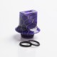 Authentic Reewape AS281S 510 Replacement Drip Tip for RDA / RTA / RDTA / Sub-Ohm Tank Atomizer - Purple, Resin, 18mm