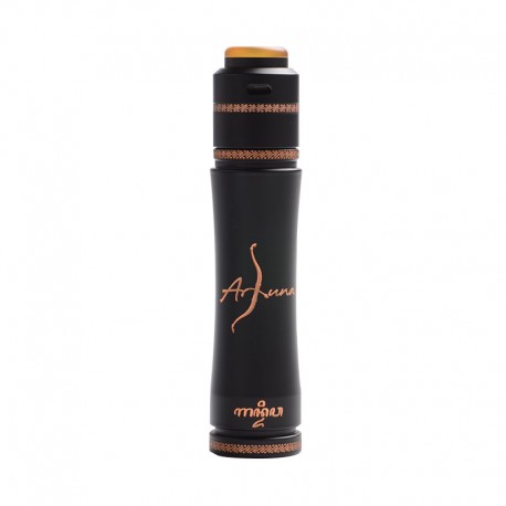 Authentic Acevape Arjuna Hybrid Mechanical Mech Mod Kit + Pasopati RDA Atomizer - Black, Copper, 1 x 18650 / 20700 / 21700