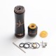 Authentic Acevape Arjuna Hybrid Mechanical Mech Mod Vape Kit + Pasopati RDA Atomizer - Black, Copper, 1 x 18650 / 20700 / 21700